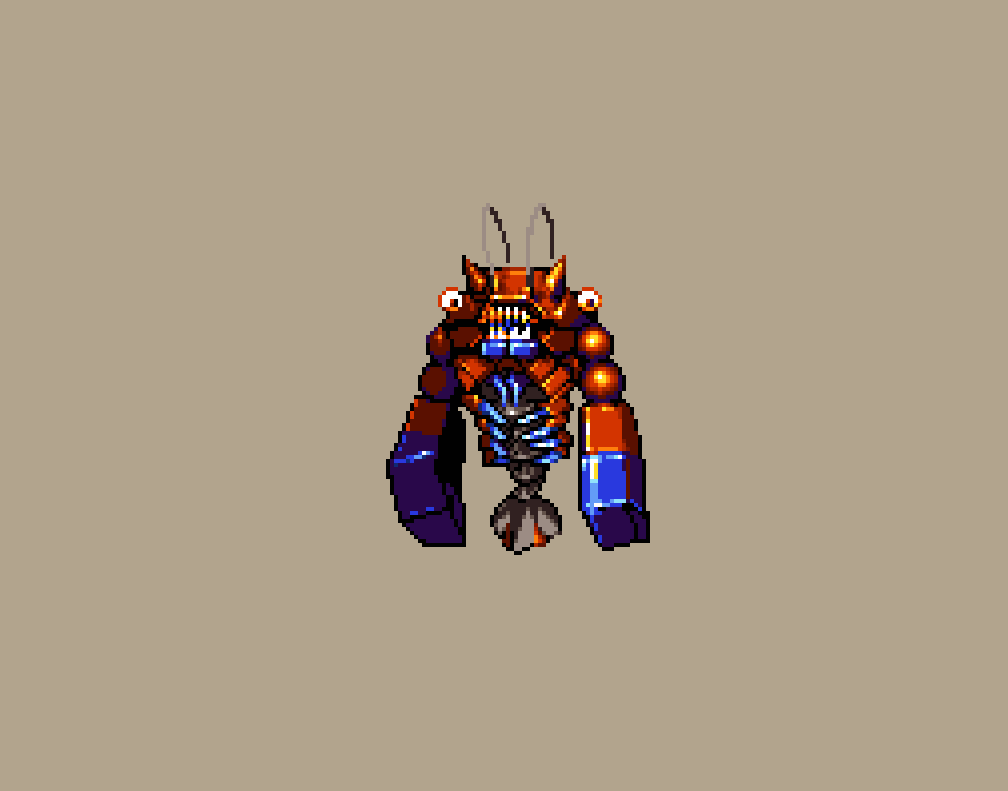 「みんなだいすきダンジョンえびさんだよー! #pixelart #ドット絵 」|_humiのイラスト
