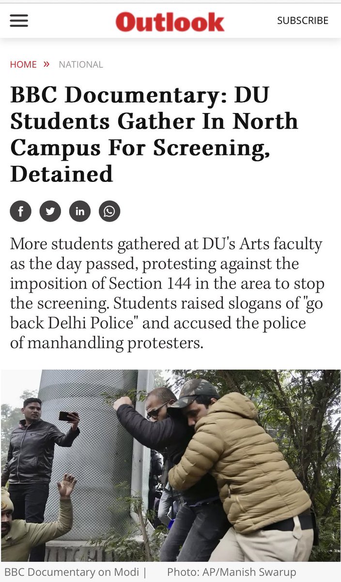 Abdulla_Alamadi's tweet photo. BJP gov is making efforts to block BBC documentary about the anti-Muslim riots in Gujarat in 2002 which killed around 1000 people when Modi was Chief Minister of Gujarat. Anyone circulates the film will be arrested !

This is a crime &amp; those responsible must be held accountable. https://t.co/DFHz6nsOcq