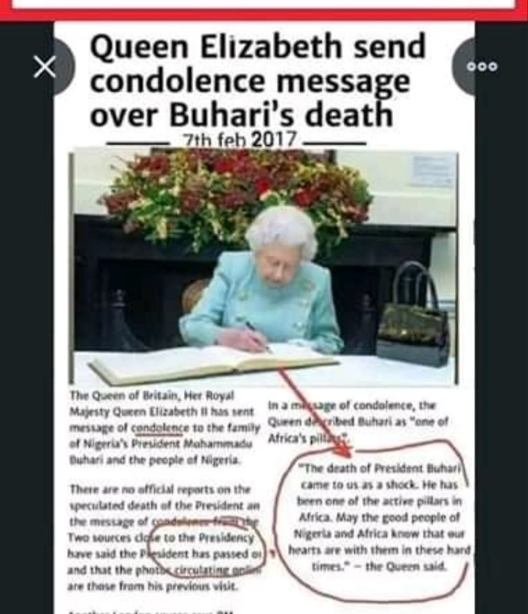 @anna_lrig @biafra4ever @hopahop @FreakyWikileaks @thewoman28 @good_retweet @Titte24 @celebrities_vip @Alicia26Good @Nig_Newspapers @helpingpoorppl @ade_sobowale85 @AsiwajuTinubu @MBuhari @NGRPresident @GovNigeria Did you notice the wrong English in the fake article that Emeka and mad Okwu are spreading on Twitter? It says 'Queen Elizabeth send'(S) condolence message over Buhari's death. This shows that it was written by one of the half-educated IPOB fools.