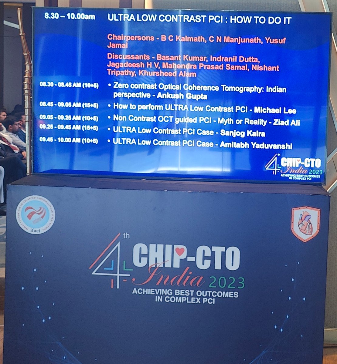 IntervnCardio's tweet photo. Proud to be in such august company. A fantastic meeting!#ChipCTO #ZeroContrast
@mathur_a @Dr_AshokSeth @jcspratt @SVRaoMD @rajivxgulati @dzavik_vlad @jedicath @toreyj01 @mirvatalasnag @ShrillaB @NishithChandra @mmamas1973 @DrSaritaRao2 https://t.co/ntpwXoQVr4