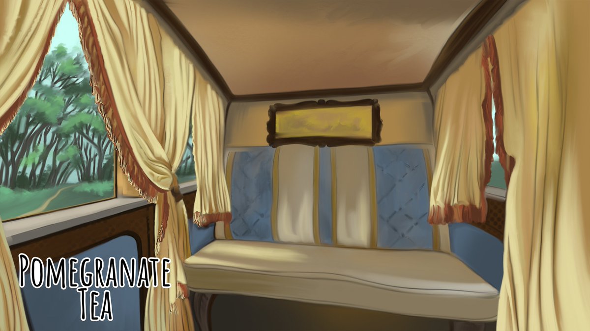 The background is from our visual novel "Pomegranate Tea". The carriage.
Artist:green_tangerin

#visualnovelgame #visualnovel #anime #animegame #indiedev #gamedev #gaming #indiegamedev #gamestudio #indiegamestudio #digitalart #illustration #vndev #renpy #gamerelease #newrelease
