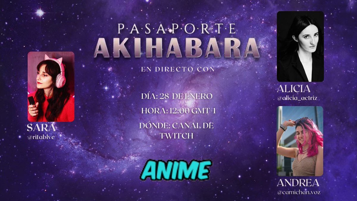 PAkihabara's tweet photo. Muchas gracias a @alaskamoreno @RitaBlve @Camichan por venirse al canal y acompañarnos para hablar de #anime .Ha sido genial!!😍

Muchas gracias también a los que estuvieron en el directo y a los que lo verán en diferido 👇🏻🥰

https://t.co/pYVFlO1Cws https://t.co/ZBoXUxu9Ha
