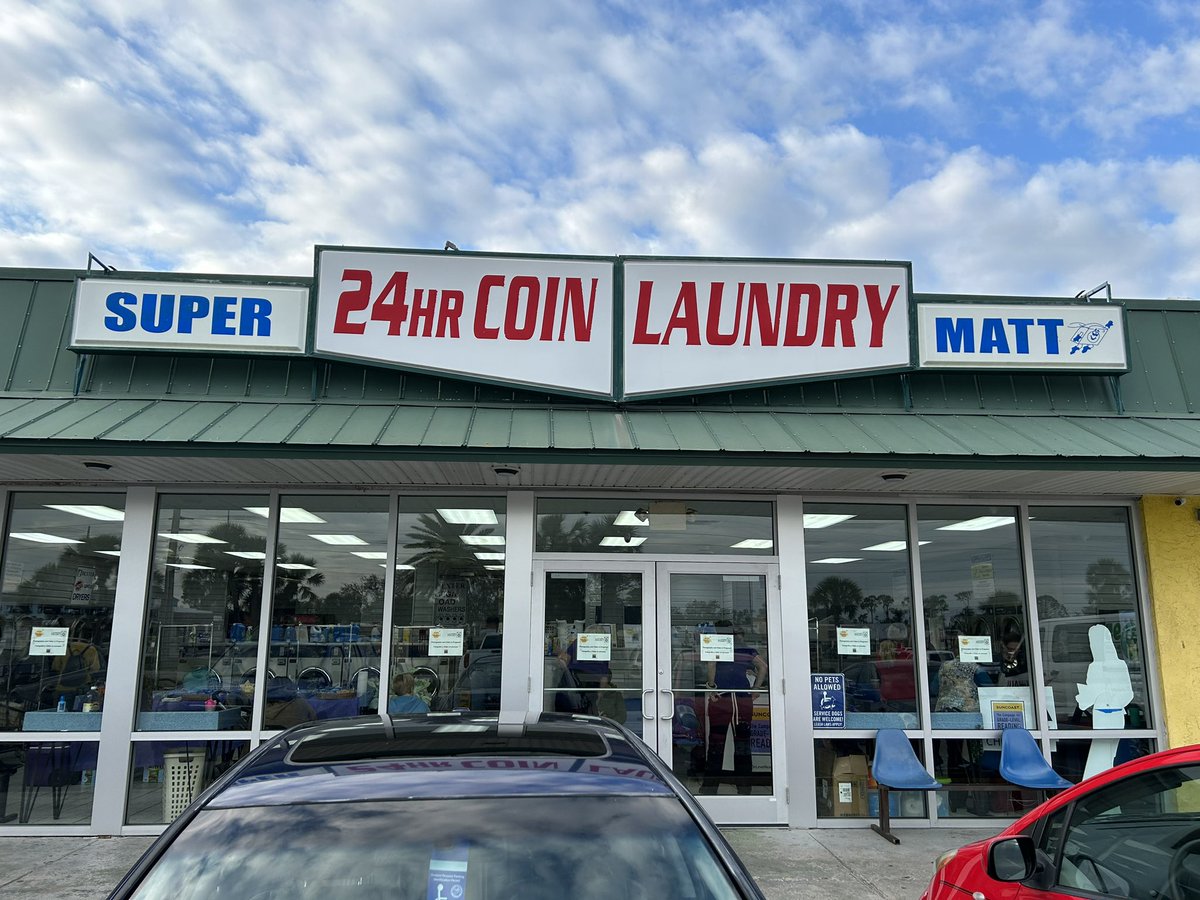 Hey, Charlotte County! Free Laundry this morning at SuperMatt Laundromat 4007 Tamiami Trail thanks to the generosity of <a href="/ThePattersonFdn/">The Patterson Foundation</a> <a href="/CurrentLP/">The Laundry Project</a>