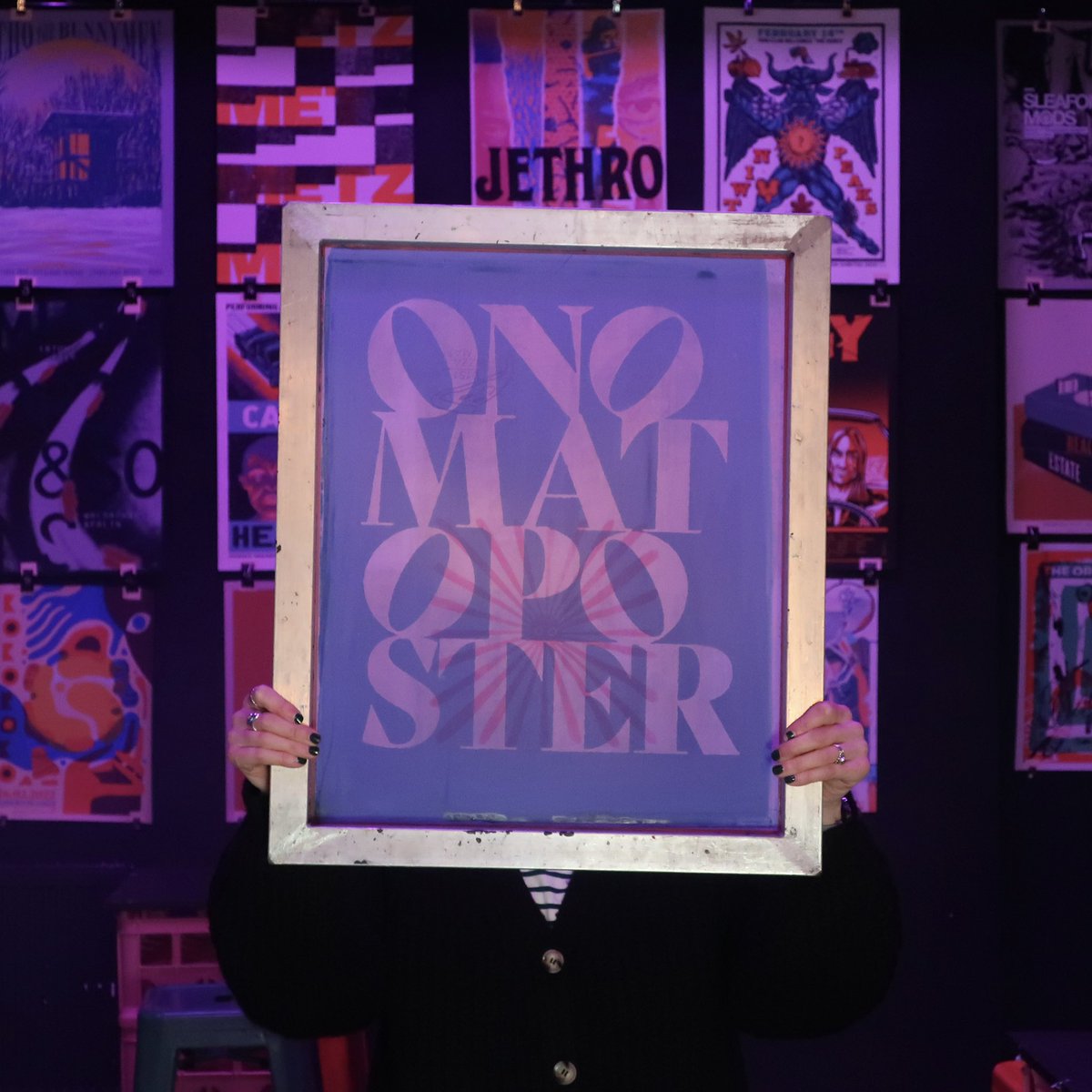 onomatoposter's tweet photo. We had a great time last weekend at the launch of the first Onomatoposter exhibition @future_yard the remaining framed posters will be up until 20th March. https://t.co/KLUXrKpwWA