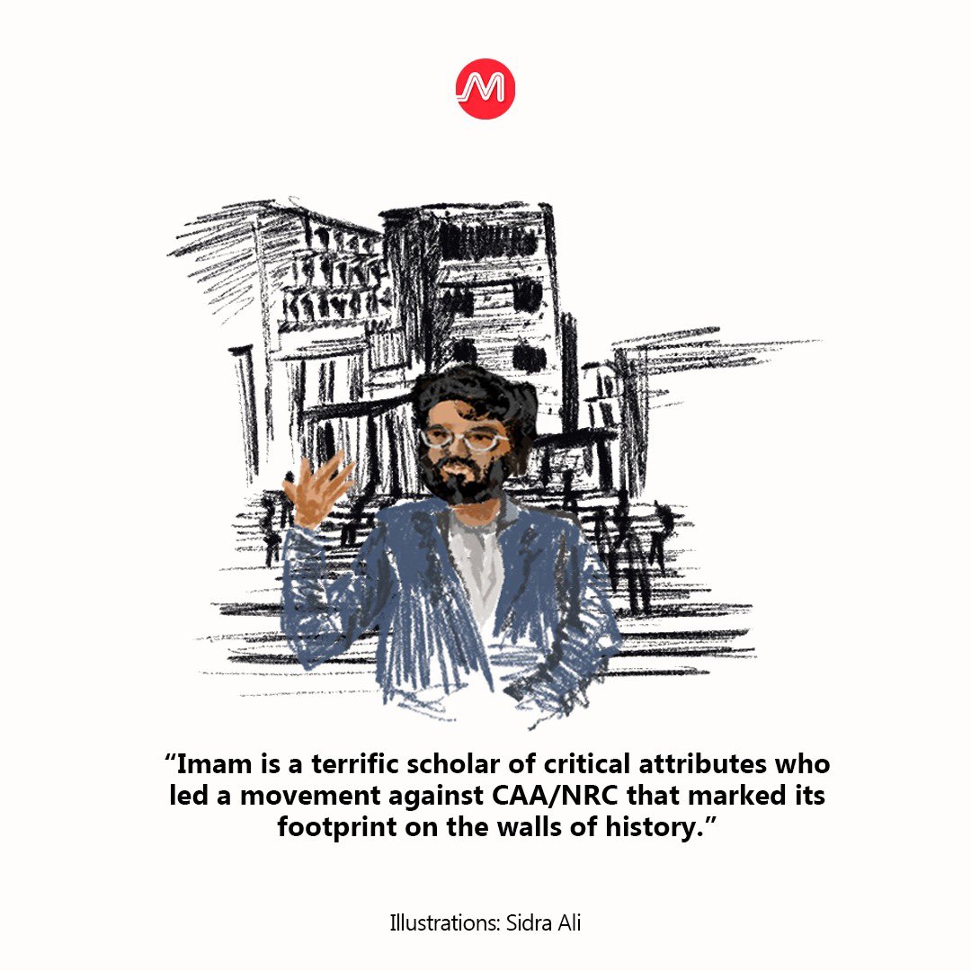 MaktoobMedia's tweet photo. Sharjeel Imam, a research student at JNU who was arrested for protesting against CAA completes 3 years in prison

“Imam is a terrific scholar of critical attributes who led a movement against CAA/NRC that marked its footprint on the walls of history”

Illustration: Sidra Ali

1/5 https://t.co/rP8c1AAcZE
