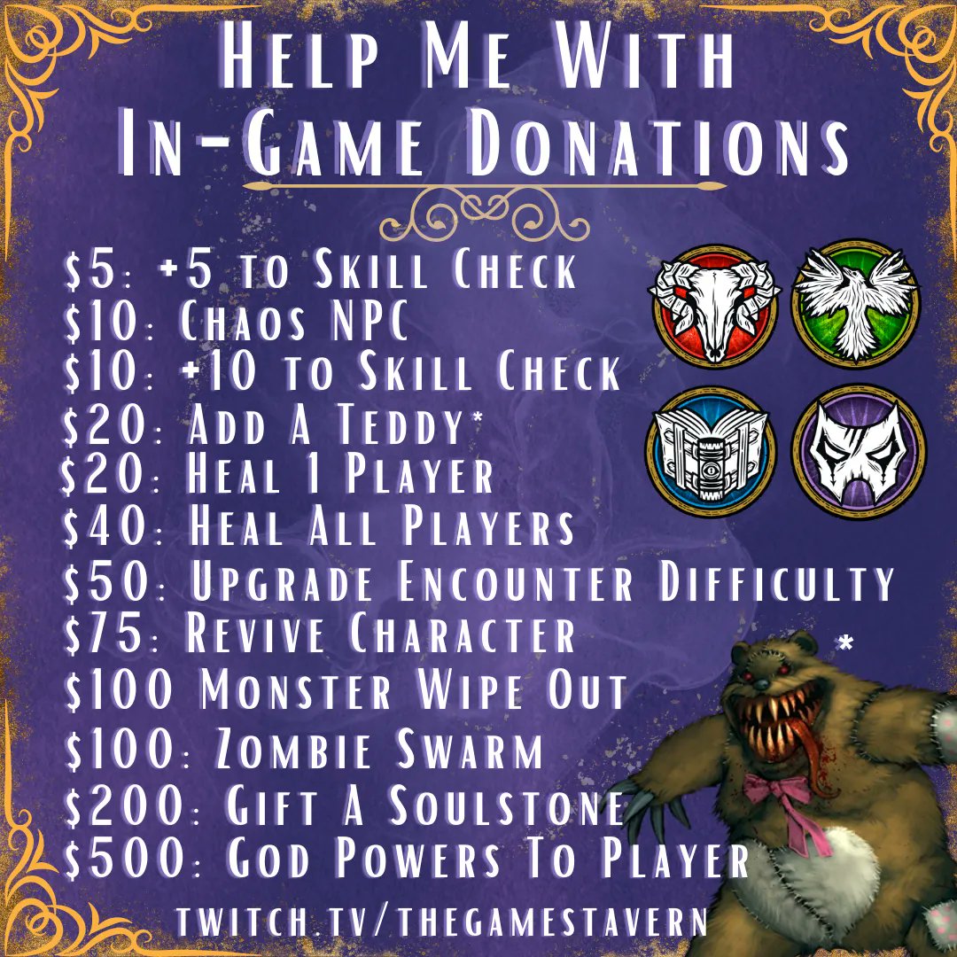 Will you help support Ukraine Winter Crisis Fund?

<a href="/thegamestavern/">TheGamesTavern™️</a> is teaming with @softgiving to help <a href="/CARE/">CARE (care.org)</a> Ukraine!
A 5 hour stream on 28 JAN 10AM to 3PM Eastern! 

Donate now! buff.ly/3Wr3hII
All dontations are matched! 

#charity #malifauxRPG #ttrpg #streamer