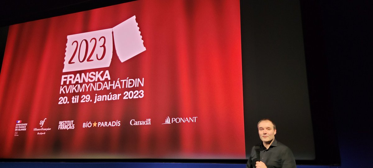 FranceenIslande's tweet photo. Très sympathique soirée hier à #BioParadís organisée par nos amis 🇨🇦 de @CanadaIslande après la projection de #Kuessipan très beau film de @MyVerreault adapté du récit poétique éponyme de l’auteure et co-scénariste @Naofontaine https://t.co/ErCdxiY9aY