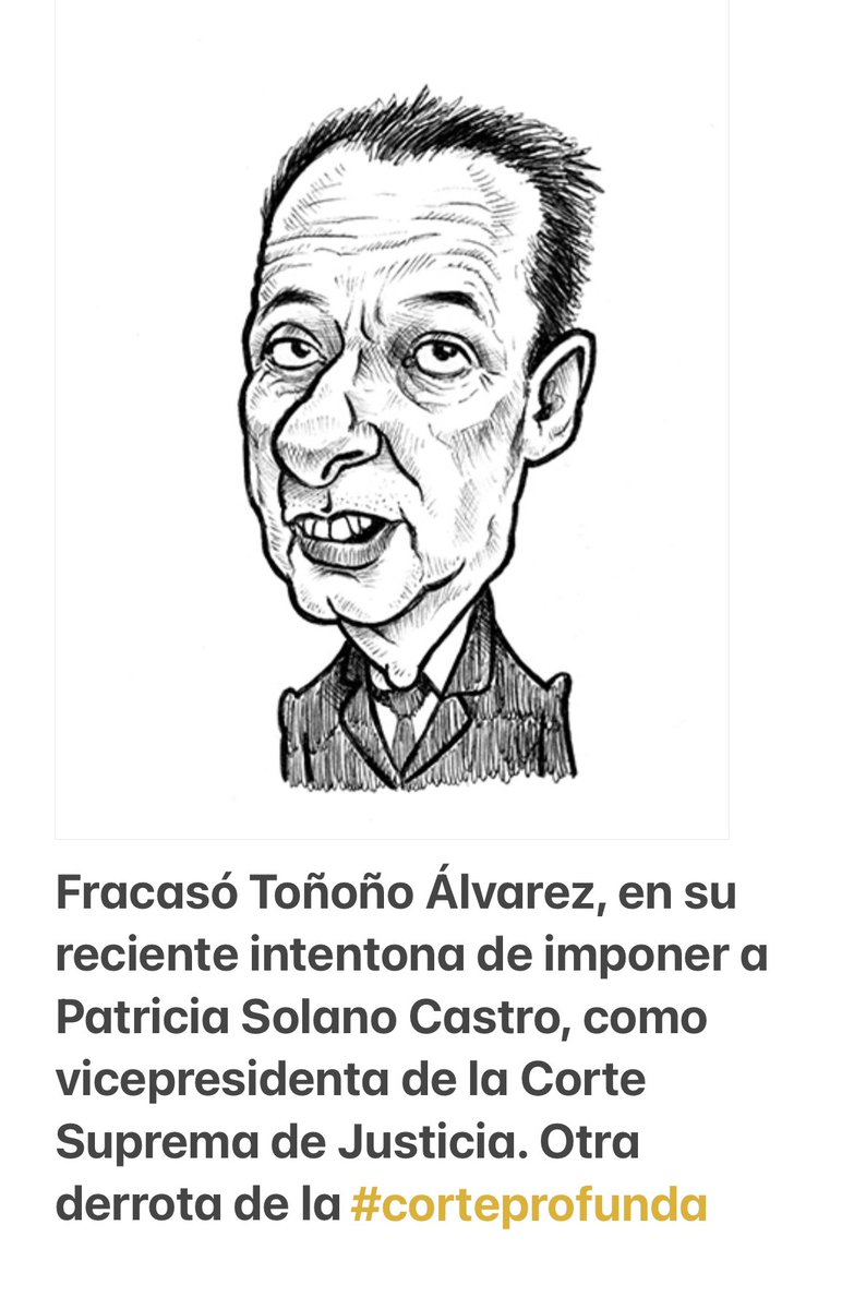 Fracasó Toñoño Álvarez, en su reciente intentona de imponer a Patricia  Solano Castro, como vicepresidenta de la Corte Suprema de Justicia. Otra  derrota de la #corteprofunda Toñoño se atrevió a llamar a