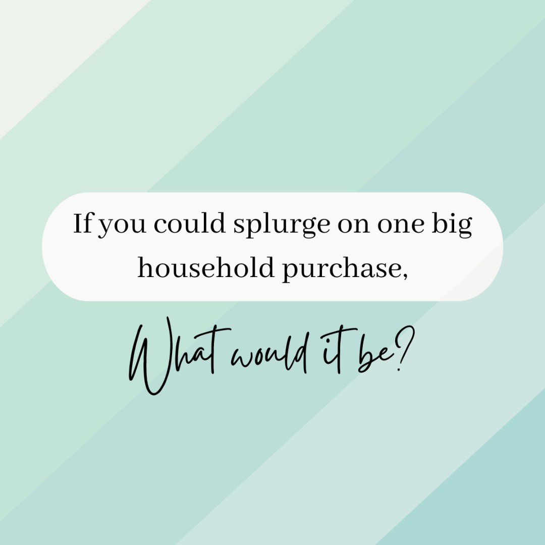 I know there’s something that you’ve just been dying to get for your house–so what is it? 

Is it a new smart fridge? 
One of those beautiful all-white sectionals? 
Or maybe even a whole new house? 

Comment below on what you want to splurge on!

#designtips #homeupdate