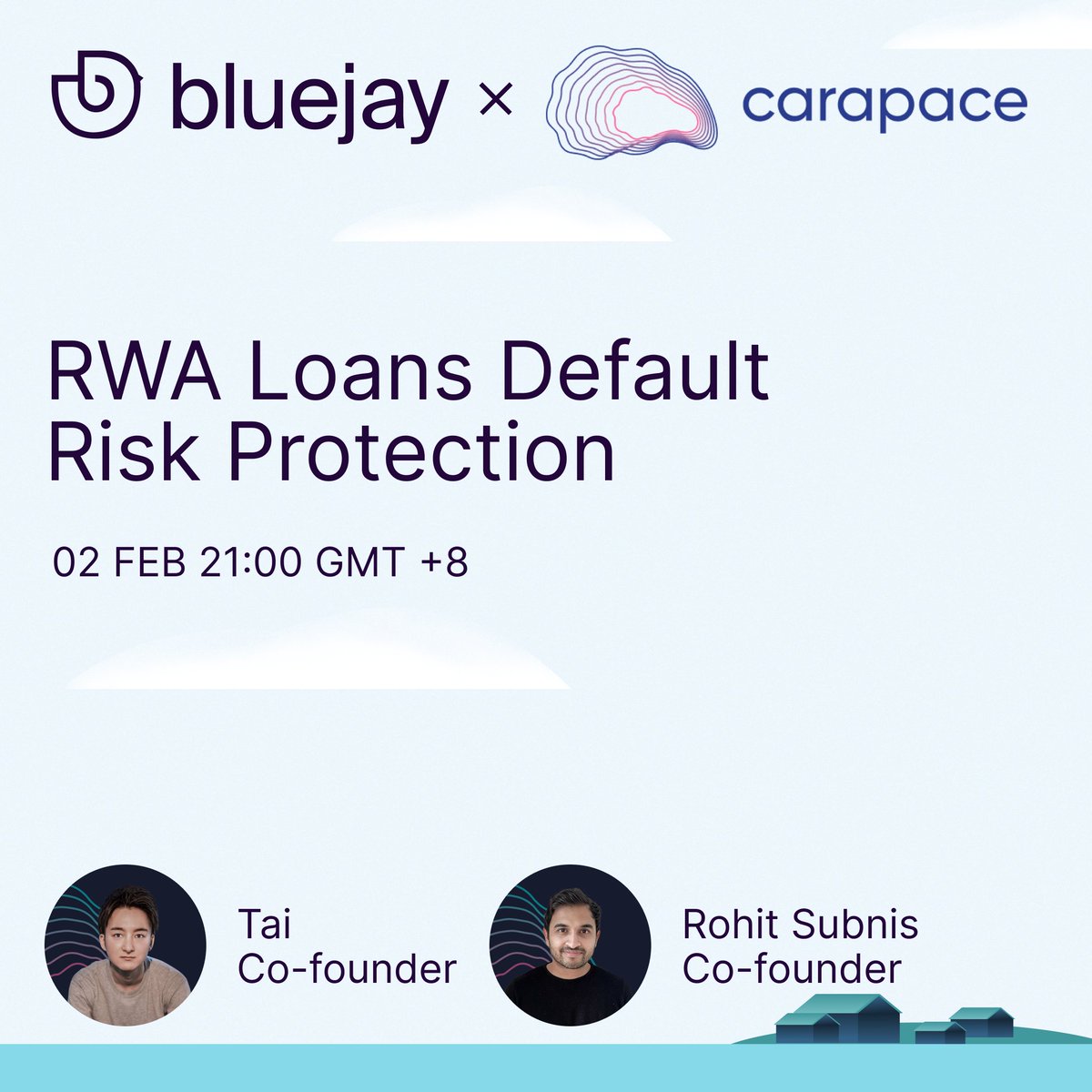 BluejayFinance's tweet image. GM GigaJays!

We will be having spaces with the founders of @carapacefinance to learn more about their default risk protection products for users of undercollateralised DeFi loans.

PS. they are working with @goldfinch_fi already!

📅 Mark your calendars: