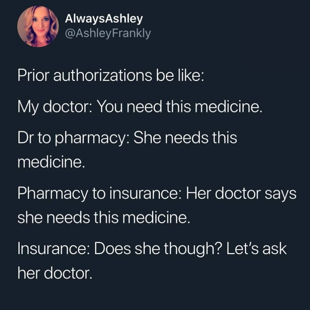 Dysautonomia's tweet photo. #SillySaturday For all of us trying to get #dysautonomia meds… 😆 https://t.co/1O4rRNaRXl