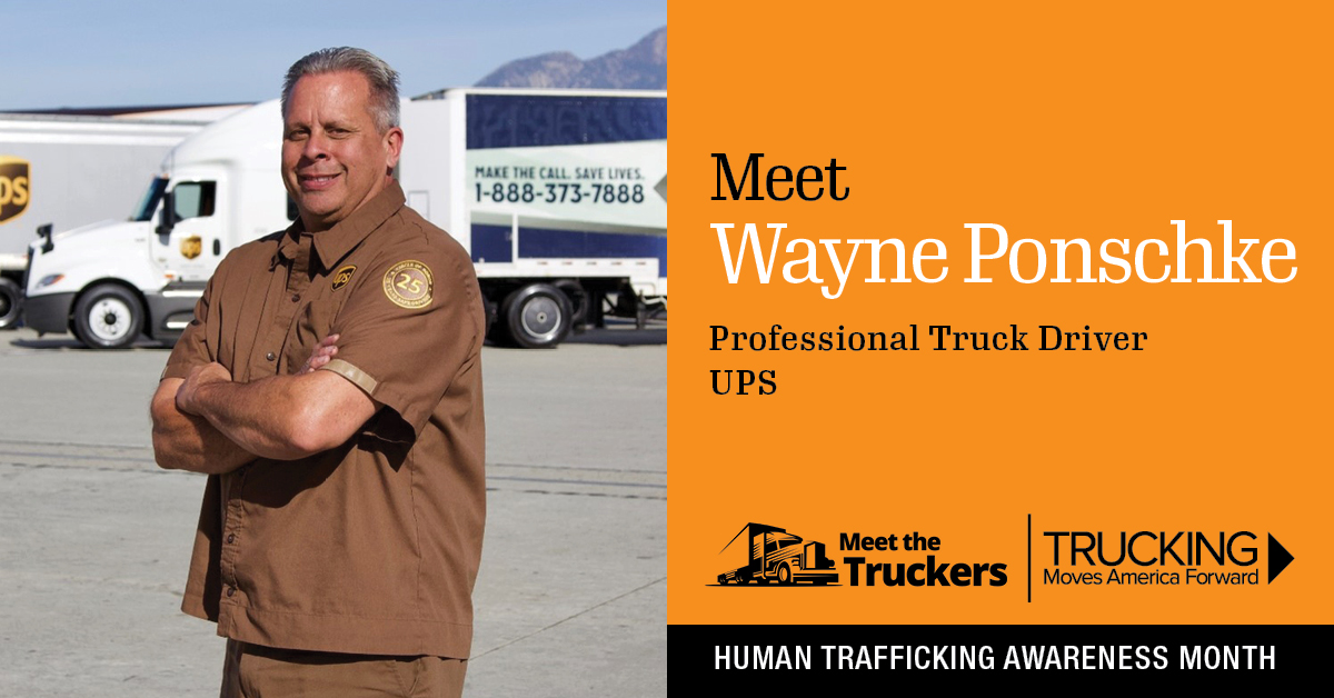 aztrucking's tweet photo. TruckingFWD: Wayne Ponschke is a @UPS driver and @TatTruckers volunteer who helps educate fellow drivers on how to combat #HumanTrafficking. Learn more about his story on our blog https://t.co/UcSQO2OIee and YouTube page https://t.co/4KsiOfJPfb #HumanT… https://t.co/lWFb3mmPGP