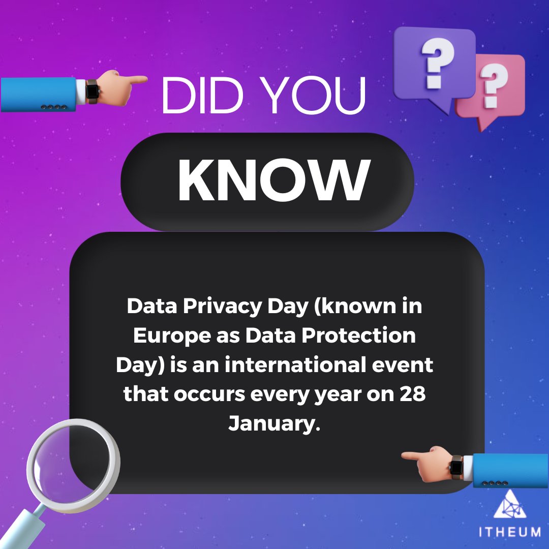 The purpose of Data Privacy Day is to raise awareness and promote privacy and data protection best practices. 

#itheum doesn't only do this.  It also give you the suite of tools you need in order to achieve this 

#NFTs #Data #DataPrivacyDay  #Web3