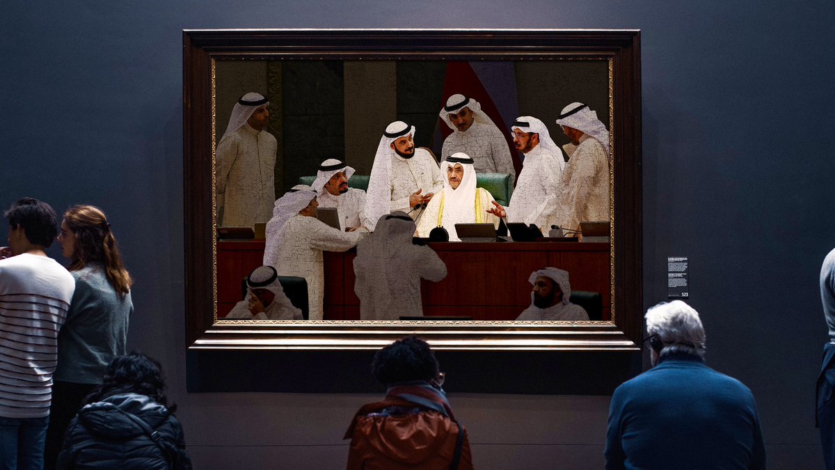"محمد والمتسائلون"
لوحة فنية من الرينيسانس المعاصر