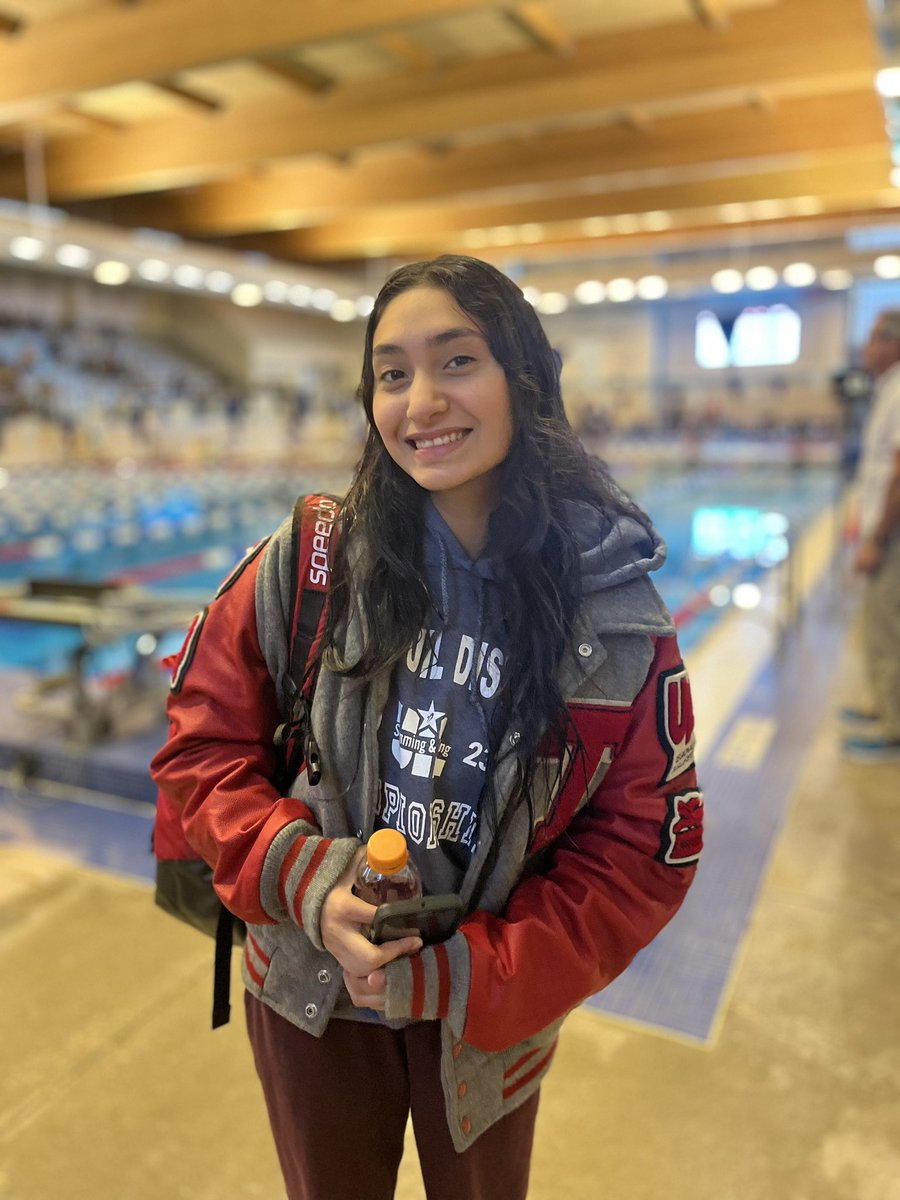 Greta job Estela, she dropped time with a new best time in the 100 breast placing 10th overall.