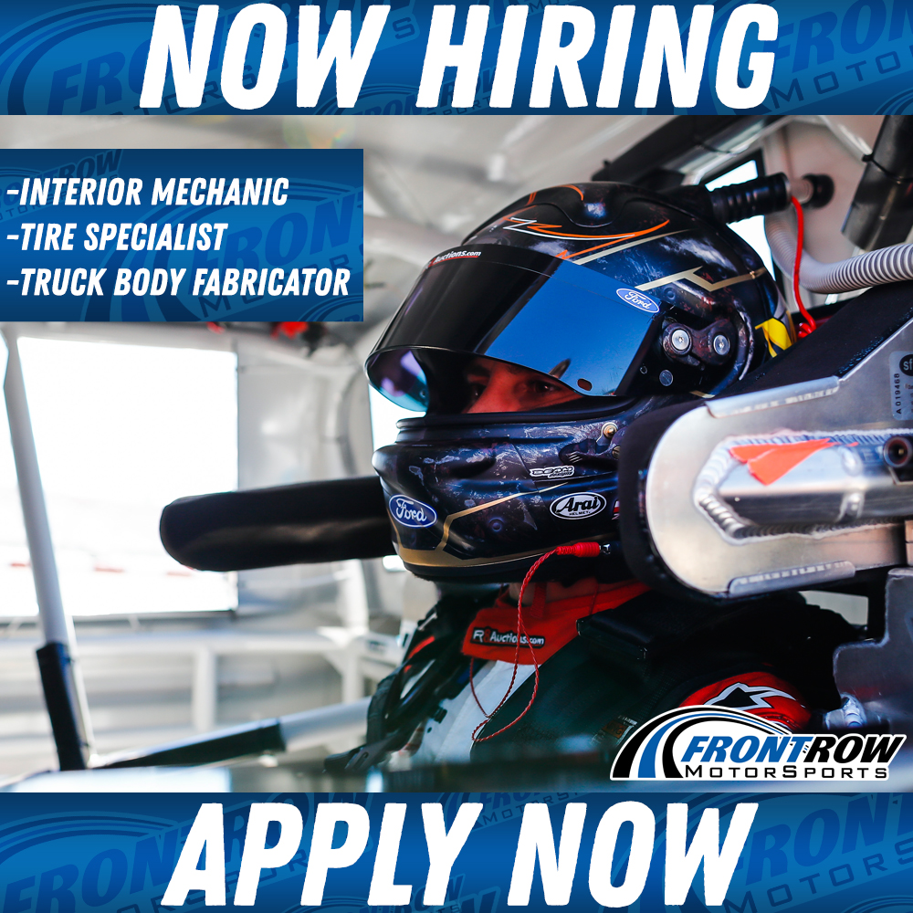 Front Row Motorsports on Twitter "HELP WANTED. We're hiring for new