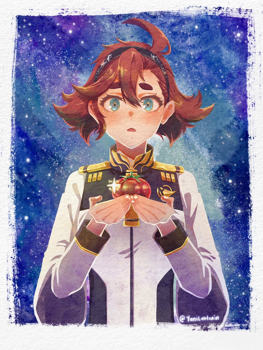 Just finished watching Gundam witch from mercury! Suletta is now my fave 🍅 I can’t wait for season 2. Here’s a tomato! 🍅

#水星の魔女
#G_Witch