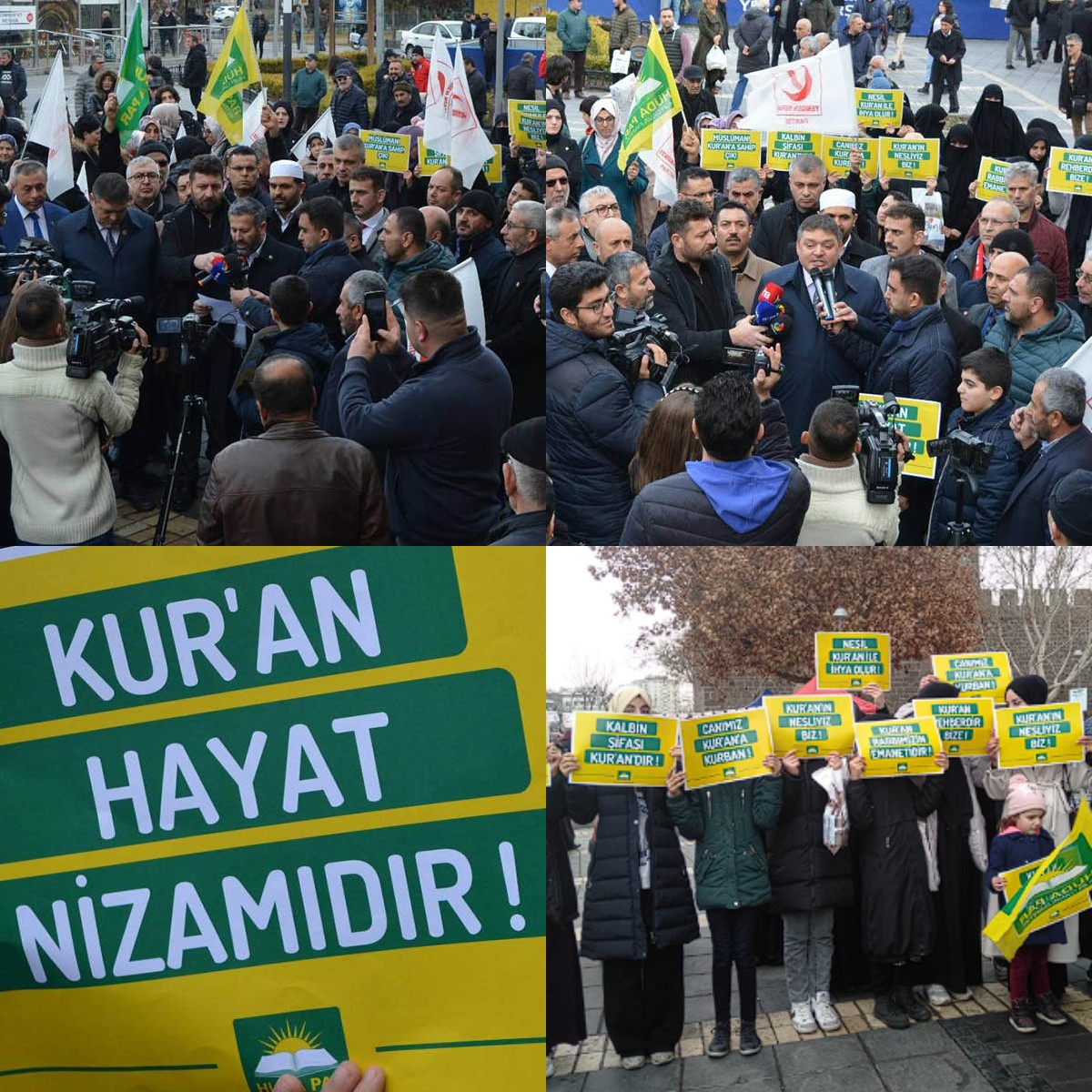 HÜDA PAR (Hür Dava Partisi) ve Yeniden Refah Partisi Kayseri İl Teşkilatları, Türkiye'nin İsveç Büyükelçiliği önünde Kur'an'ı Kerim'e yönelik saldırıları, düzenledikleri basın açıklaması ile lanetlediler.

#kayseri #hüdapar #yenidenrefah #kuran #28ocak