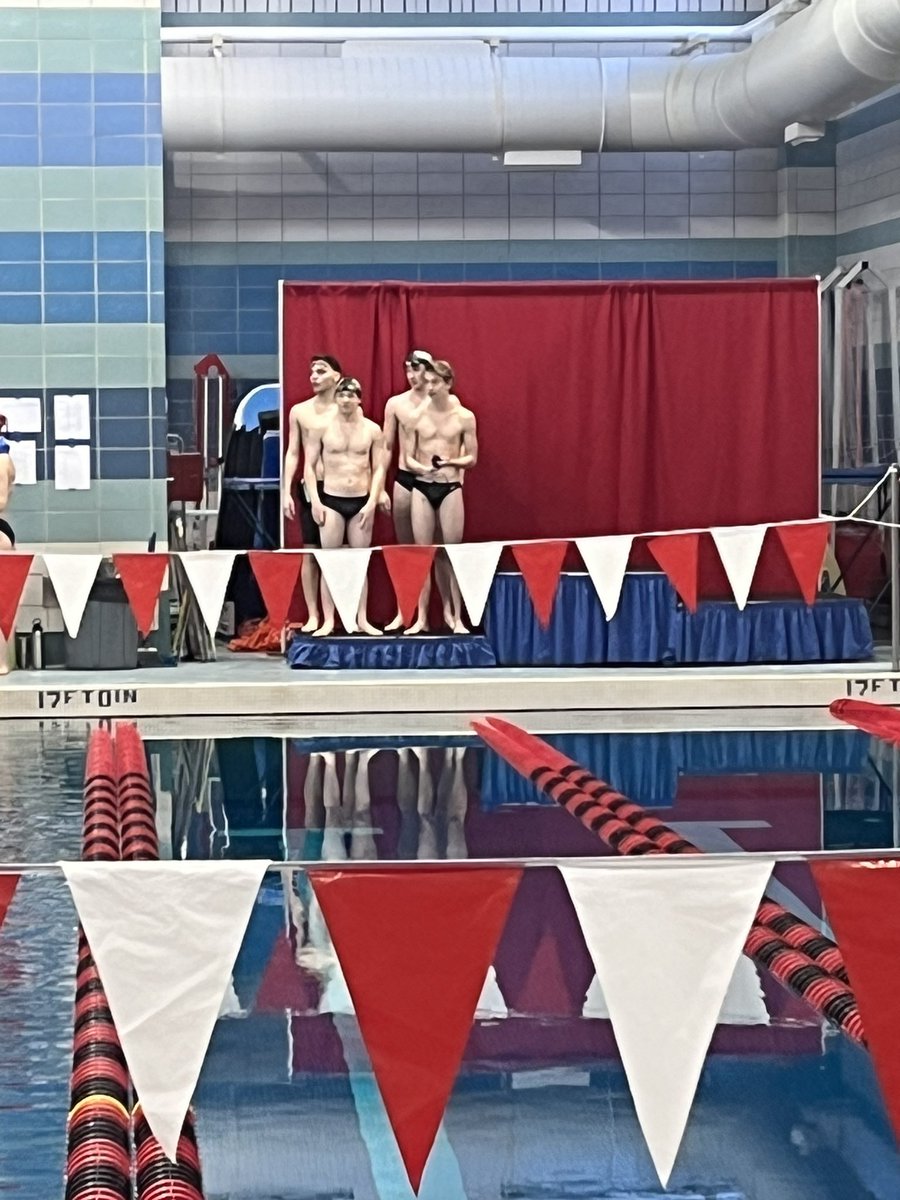 3rd place finish for Gibson, Rudolph, Miller, Hater in the 200 Medley Relay at SWOC Championships.