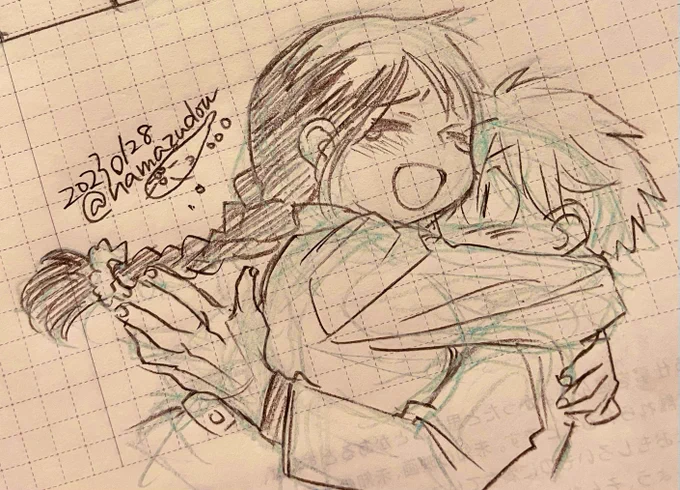一日一絵。
昨日のプロポーズの続き。 https://t.co/AeWNQYLsnf 