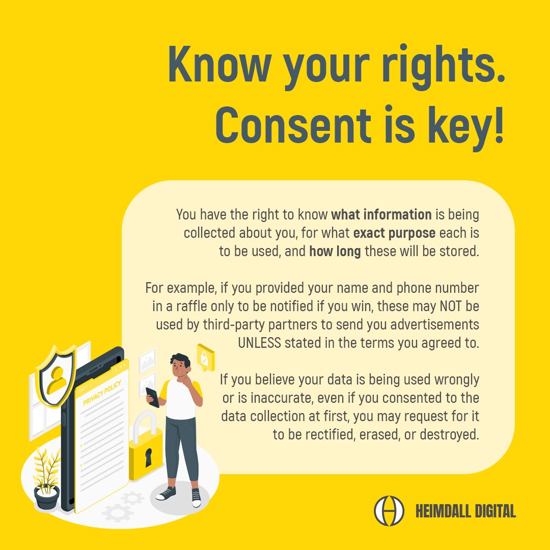 HeimdallDigital's tweet image. Let's make #DataPrivacyDay count! Take a moment to review your online privacy settings, update your passwords, and check out these reminders on how to stay safe online.
Together, we can ensure that our personal information stays private and our digital lives stay secure.