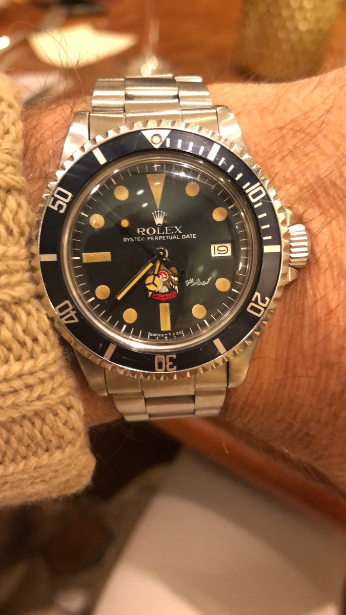 RolexOwnersClub's tweet photo. Very Special UAE Seadweller 1665 from 1978. 1 of 1? https://t.co/Ehj7jPTx3n