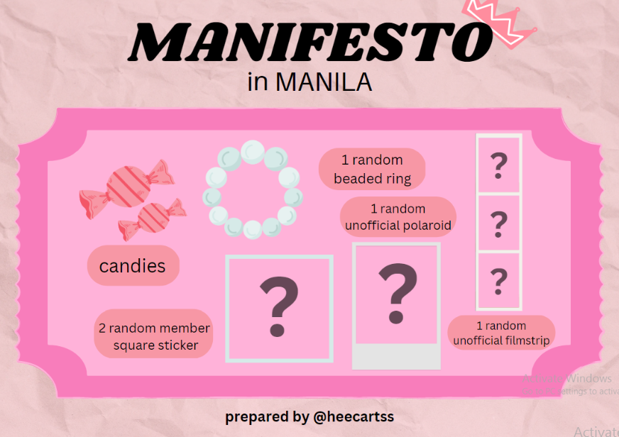 heecartss's tweet photo. ♡ ENHYPEN #MANIFESTO_IN_MANILA FREEBIES

I’ll be giving candies, beaded ring,square stickers, unofficial polaroid and filmstrip on february 05, 2023 🤍

ʚ mbf, like &amp; rt
ʚ  no exact location and time
ʚ 1:1 ratio
ʚ open for trades, just dm me

see you engenes~ https://t.co/mTYJ8ciWiU