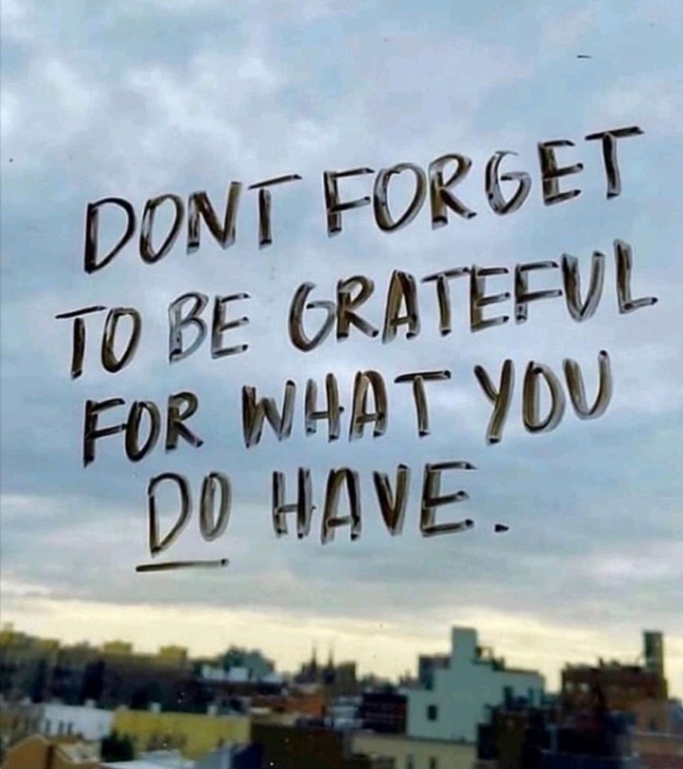 Indeed! #BeGrateful 🙏🏿💯