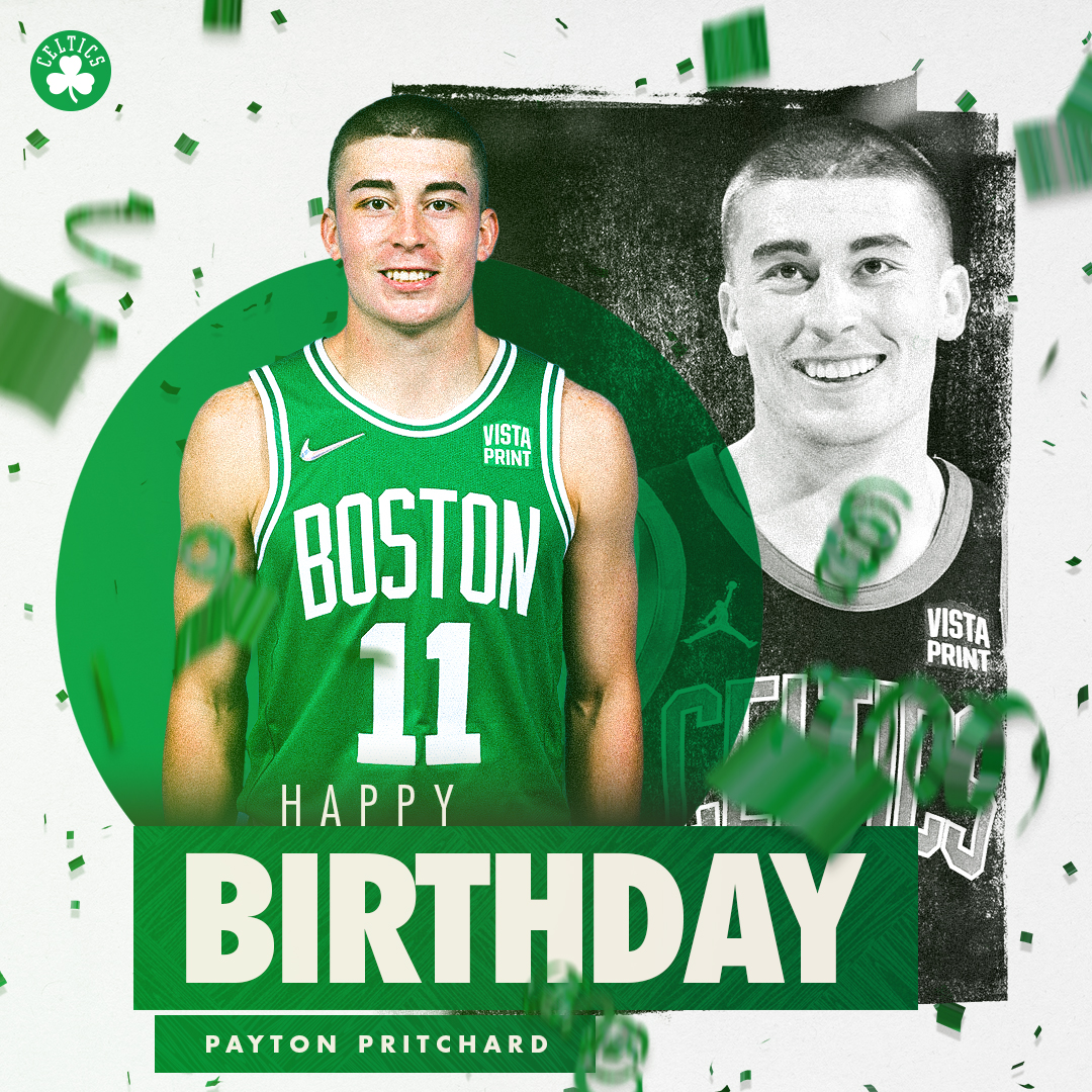 Happy birthday <a href="/paytonpritch3/">Payton Pritchard</a> 🎂☘️🎉