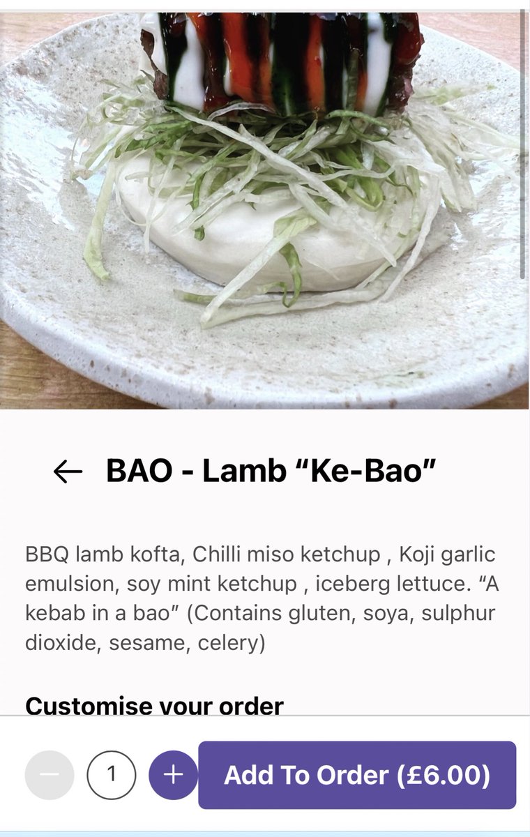 If you’re going to use phrases like “a kebab in a bao” then you’re going to win some exploratory orders from this man.