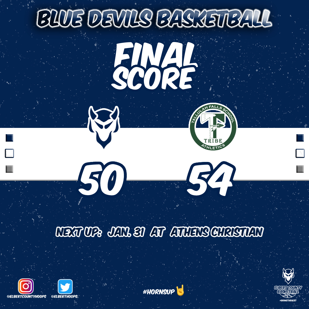 Varsity boys drop a close one to Tallulah Falls.

ECCHS: 50
TFHS: 54

<a href="/gradyjon3s/">Grady Jones</a>  - 18pts
Allen - 12pts
<a href="/MossQuan/">Quan Moss</a>  - 10pts
Givens - 3pts
<a href="/GoodmanBoaz/">boaz goodman</a>  - 3pts
<a href="/brady_dicke13/">brady dickerson</a>  - 2pts
<a href="/Chrisb68/">Chris Brown</a>  - 2pts

#hornsup🤘 #bringtheheat🔥 #TheBlueWay