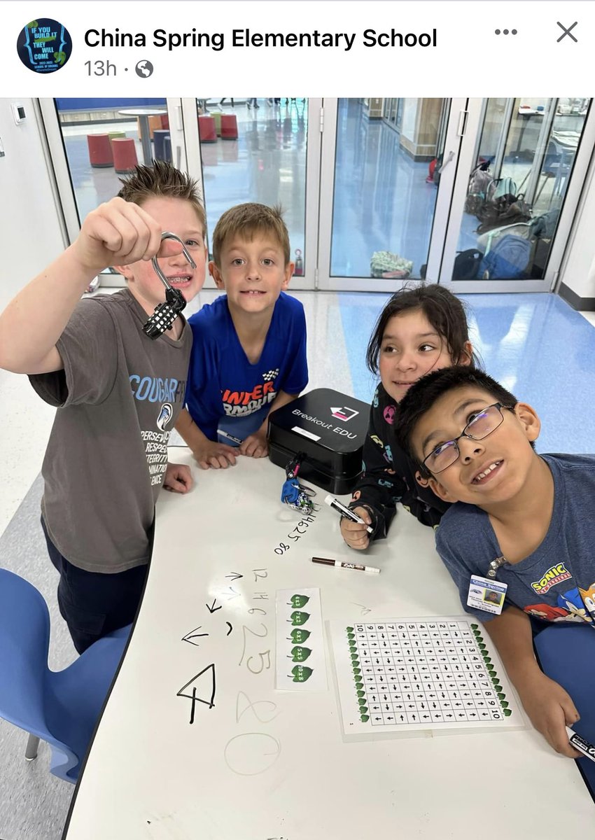 Elementary Student Love Learning with <a href="/breakoutEDU/">Breakout EDU</a>! <a href="/DestinationPd/">DestinationPD</a>