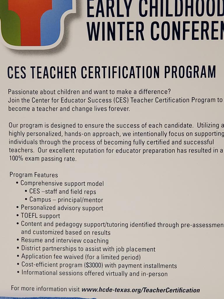 Want to teach? #ECWC2023 I got an alternative certification and it was the best choice I ever made. <a href="/ChancellorComet/">Chancellor Elementary</a>
