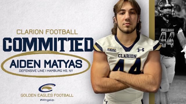 Hamburg Bulldog Football (@footballhamburg) on Twitter photo Congratulations to Senior Aiden Matyas on his commitment to DII <a href="/ClarionFootball/">Clarion Football</a>. Your hard work has payed off!! Congratulations to Senior Aiden Matyas on his commitment to DII <a href="/ClarionFootball/">Clarion Football</a>. Your hard work has payed off!!