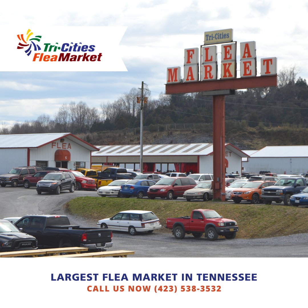 The Tri-Cities Flea Market is THE place to be on the weekends! Located on Highway 11-E in Bluff City, just 3.5 miles from Bristol Motor Speedway! With 1,000 vendor spaces, there’s no chance you won’t find something you love!
#tricitiesfleamarket #fleamarket #vintage #shopping https://t.co/ZYSmc0ZY2p