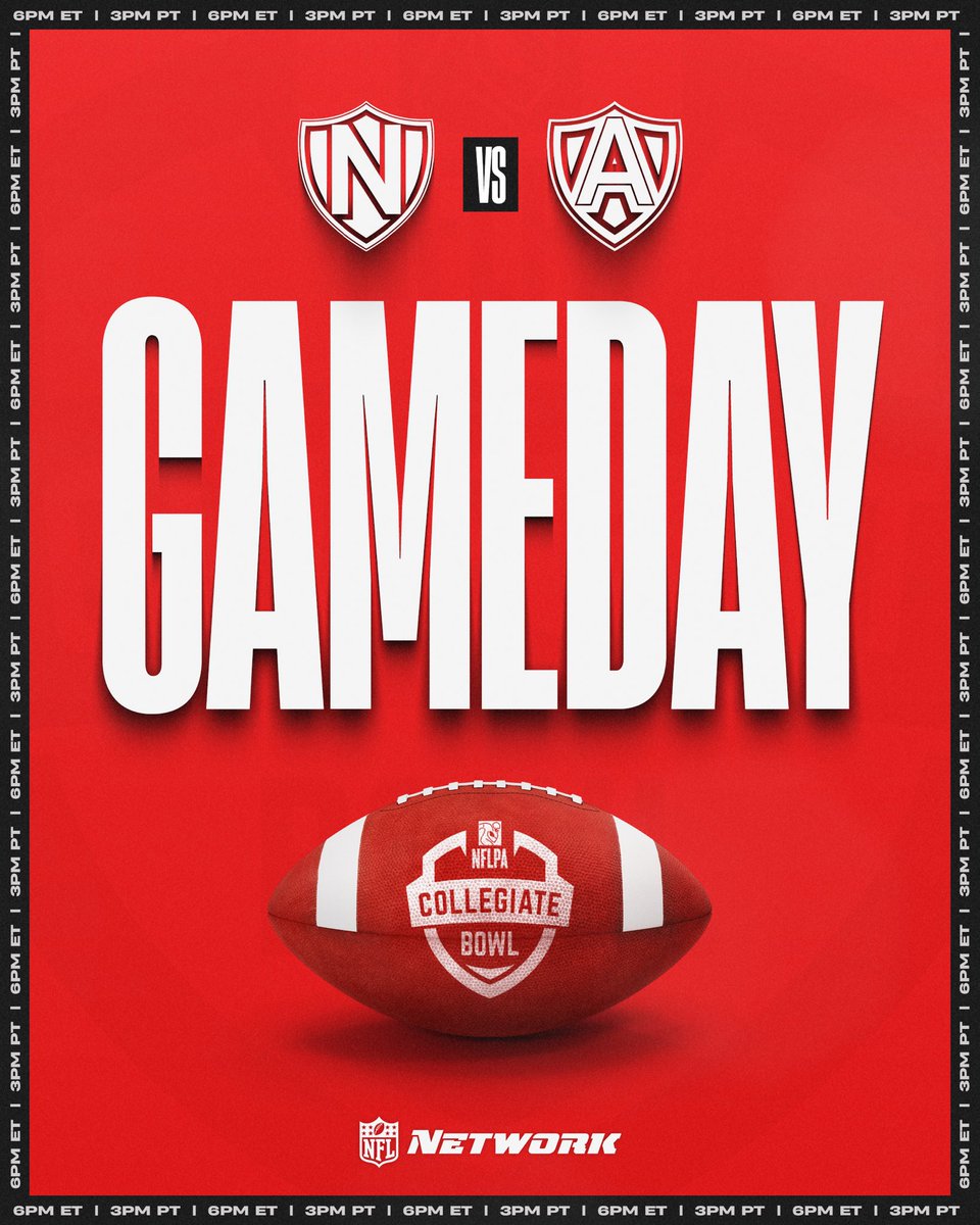 The NFLPA Collegiate Bowl (@nflpabowl) on Twitter photo GAMEDAY! 🏈
The 11th edition of the annual <a href="/NFLPA/">NFLPA</a> Collegiate Bowl goes down today! Which players are you fired up to see in the game? 🔥
📺: <a href="/NFLNetwork/">NFL Network</a>
⏰: 6p ET | 3p PT
📍: <a href="/rosebowlstadium/">Rose Bowl Stadium</a>
#NFLPABowl | #Path2Pasadena GAMEDAY! 🏈
The 11th edition of the annual <a href="/NFLPA/">NFLPA</a> Collegiate Bowl goes down today! Which players are you fired up to see in the game? 🔥
📺: <a href="/NFLNetwork/">NFL Network</a>
⏰: 6p ET | 3p PT
📍: <a href="/rosebowlstadium/">Rose Bowl Stadium</a>
#NFLPABowl | #Path2Pasadena