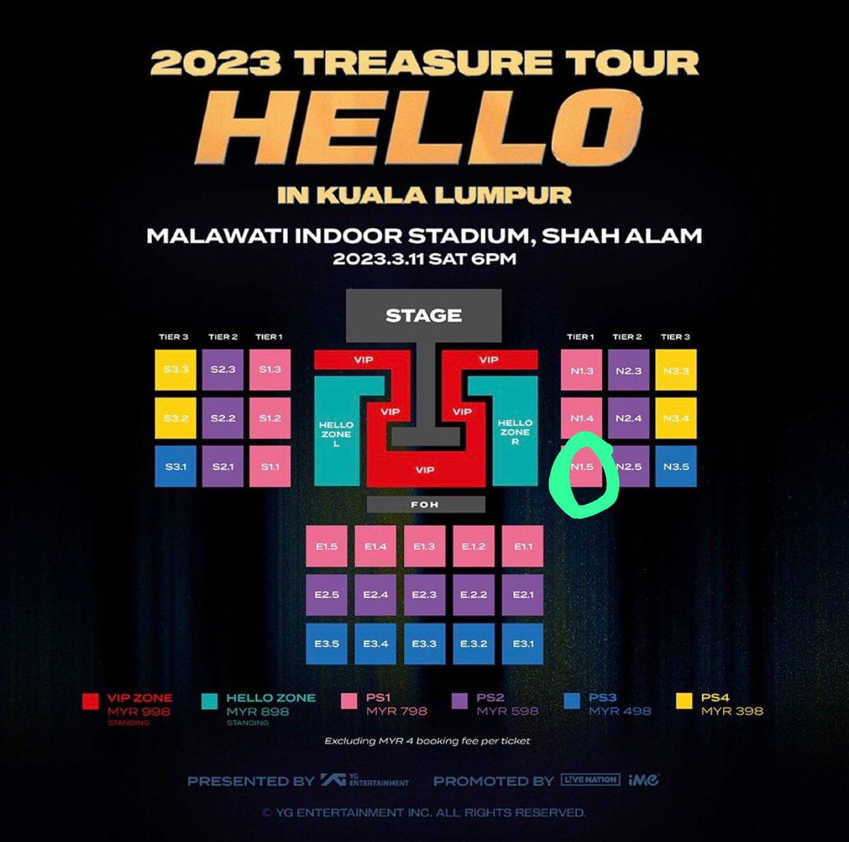 kookiebam's tweet photo. Hello guys!!
❗WTS 2tix❗
N1.5, Row EE side by side.

Do dm me😊👍🏻
trusted seller + no scam + no lie

#HELLOinKL wtb
#TREASUREinKualaLumpur 
#treasure https://t.co/Z68yXpzPXC