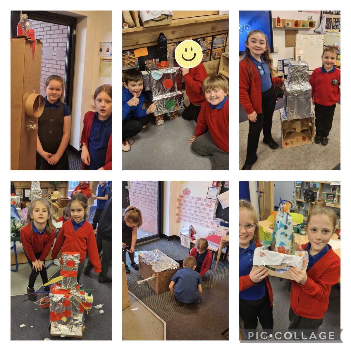 spseallan's tweet photo. Dosbarth Oren had a creative day working together to make junk model rockets. Lots of collaboration and problem solving. Da iawn pawb! 🚀 @SofryddPrimary https://t.co/lQgn1PoJ0s