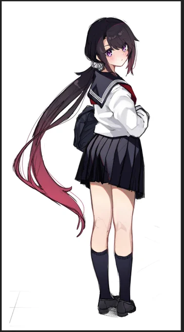 エロい絵の隣に健全な絵を置こうと思って急遽塗った昔の落書き 