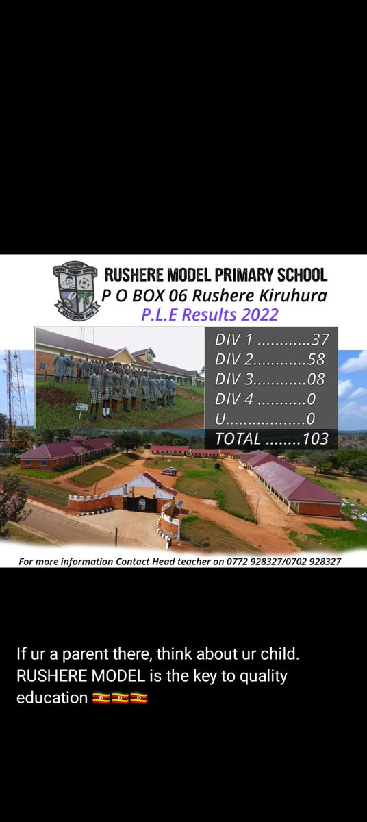 AsiingwireEdgar's tweet photo. If ur a parent there, think about ur child. RUSHERE MODEL is the best key to quality education 🇺🇬🇺🇬🇺🇬
We love to SERVE 🙏🙏 https://t.co/RP16mybsPx