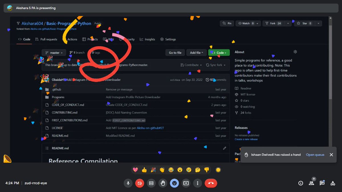 CodezillaClub's tweet image. Had a brief informative session on personalizing Github profile with the team!