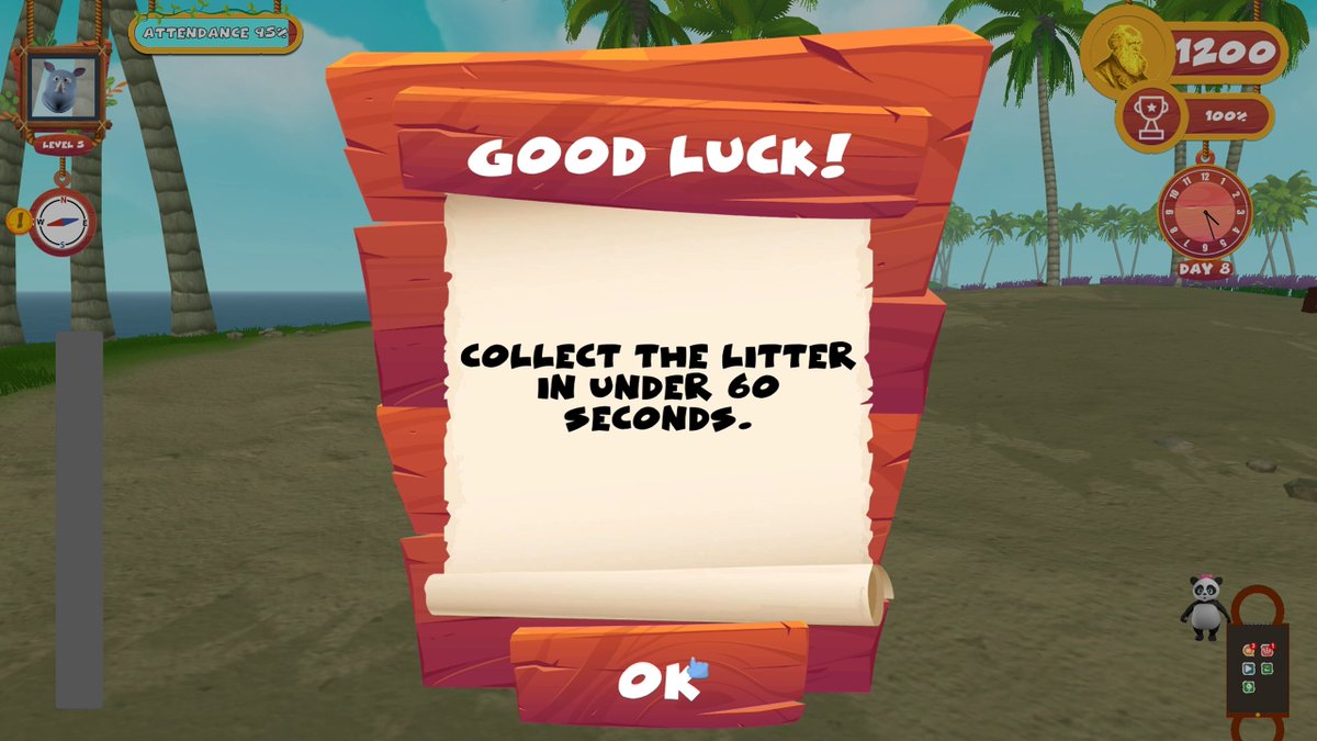Primasia1's tweet photo. The Rascals have been littering the beach and it's time for Rhino to gather litter picker called the 'Wand' and collect it all up at fast, before it does any damage!

Buy Primasia NOW!
https://t.co/GClOrKlYVY

#screenshotsaturday #indiedev #indiegame #indiegamedev #indiegames https://t.co/8GovXdwShc