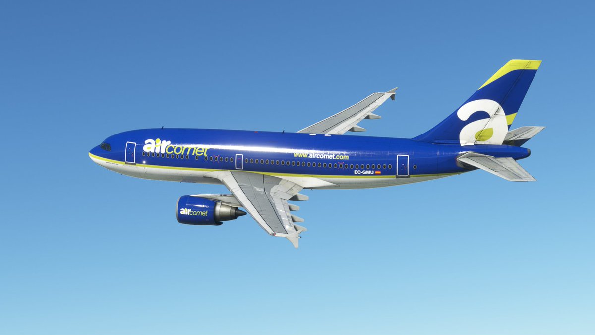 FlightDeck_PMI's tweet image. Dejamos el Sol atrás para llegar a una poco "habitualmente cubierta" Palma de Mallorca

#MSFS #A310 #Inibuilds