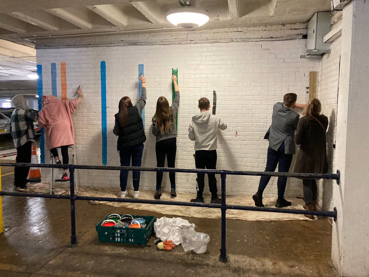 We’re delighted to be working with students from the Olive Academy on this project, which is part of our ‘Creating A Safer Space’ programme. The artwork is located in the Horsefair Shopping Centre in Wisbech. We can’t wait to see how this develops over the next few weeks.
