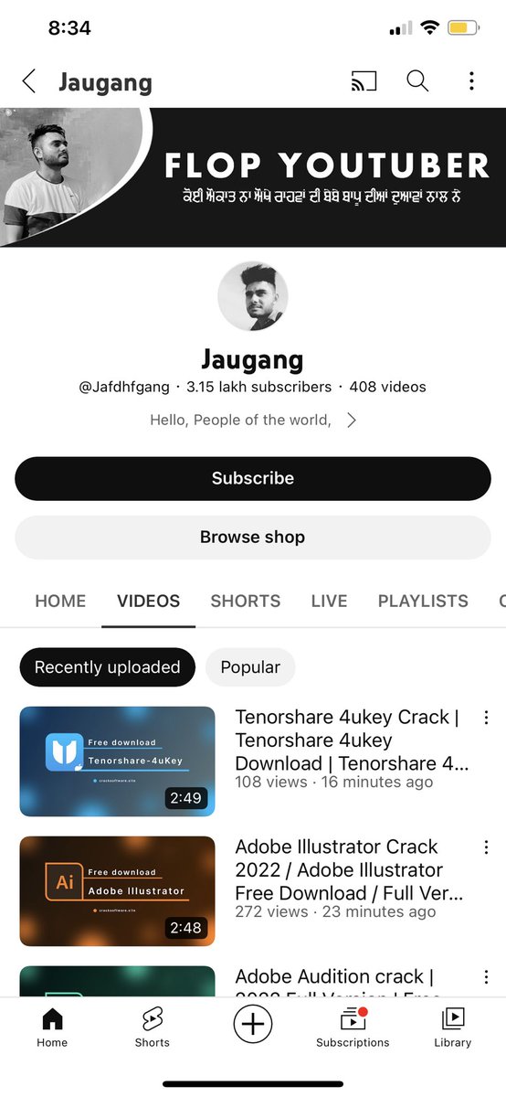 Flop_youtuber's tweet photo. My Youtube Channel Flop Youtuber is Hacked and Name is Changed by Hacker He put Physical Security key Please Recover 

Channel Link - 
https://t.co/fBfBKrQOgQ

@YouTubeIndia @YTCreatorsIndia https://t.co/cxJl8v84tF