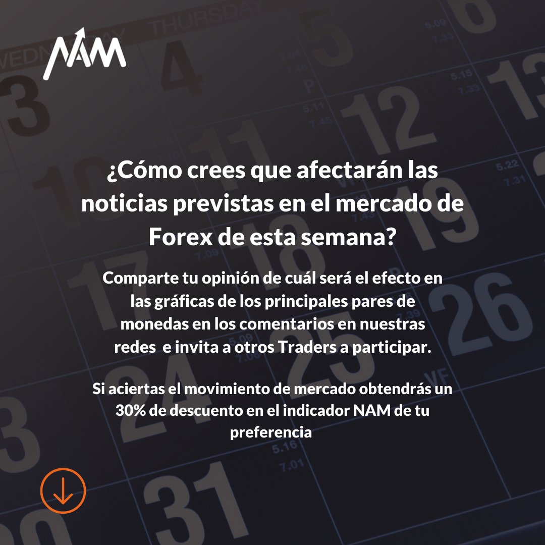 Namtechglobal's tweet photo. Comparte tu opinión de cuál crees que será el efecto en las gráficas de los principales pares en nuestras redes sociales e invita a otros Traders a comentar. Si aciertas el movimiento obtendrás un 30% de descuento en el indicador o herramienta NAM de tu preferencia. ¡Anímate! https://t.co/aM6TIm8sSm