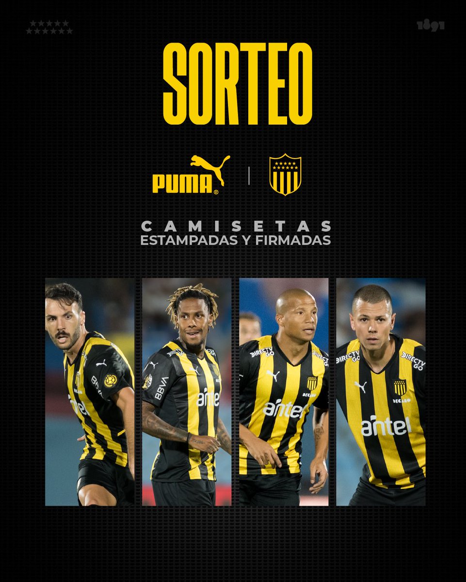 ✍️ La 2️⃣,7️⃣,8️⃣ y 9️⃣ firmadas pueden ser tuyas.

Para participar tenés que seguir a @puma_uy, dar RT y comentar junto a tu número de socio cuál de estas camisetas querés.
