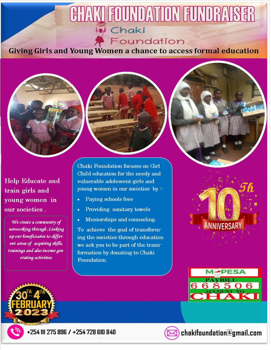 ChakiFoundation's tweet photo. Donate and be part of the transformation.
#eradicating poverty through education and trainings. https://t.co/1IRLIlOJGS