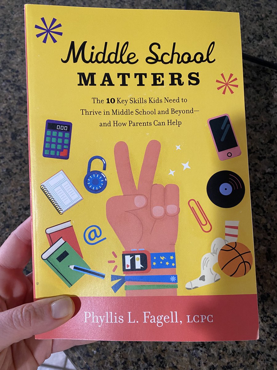 If you parent, teach, or are around middle schoolers, grab this book! Great work, ⁦@Pfagell⁩ - it’s practical, approachable, and thorough. Love the conversation starters at the end of each chapter!! #middleschool #tweens #parentingteens #parenting