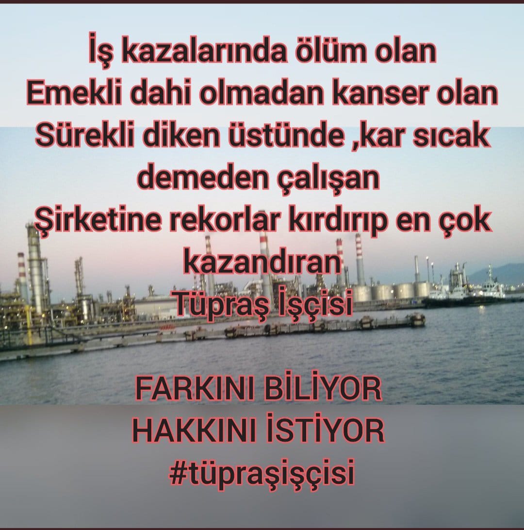 Geslembeyza's tweet photo. #TuprasİscisineSesver https://t.co/seb2SsvdQW